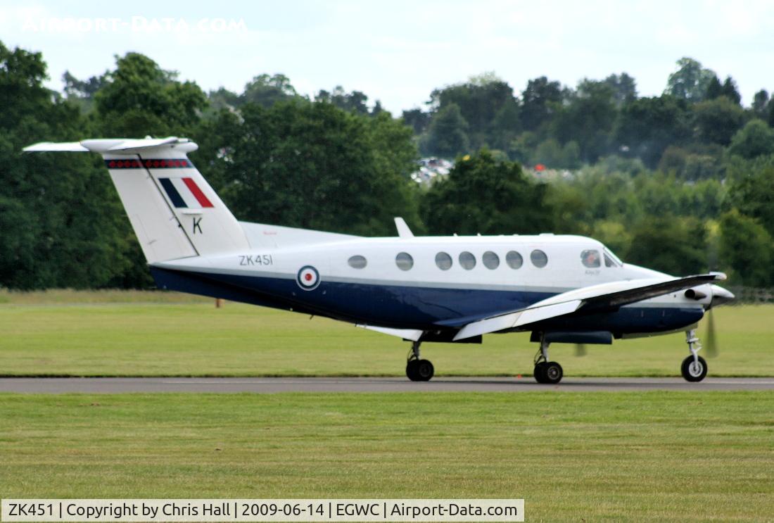 ZK451, 2003 Raytheon B200 King Air C/N BB-1830, RAF 3FTS / 45(R) Sqn King Air B200 displaying at the Cosford Air Show