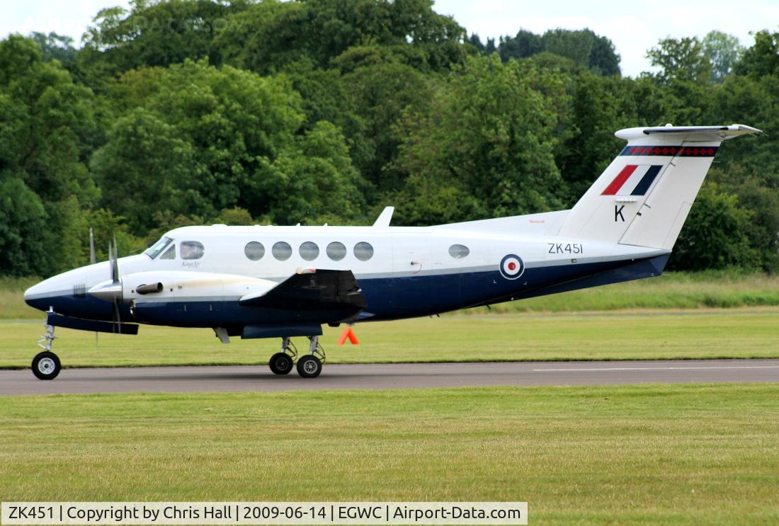 ZK451, 2003 Raytheon B200 King Air C/N BB-1830, RAF 3FTS / 45(R) Sqn King Air B200 displaying at the Cosford Air Show