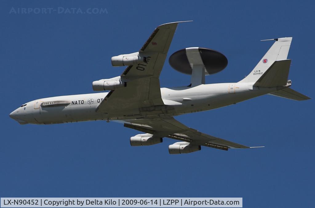LX-N90452, 1983 Boeing E-3A Sentry C/N 22847, Overflight/flyover of 