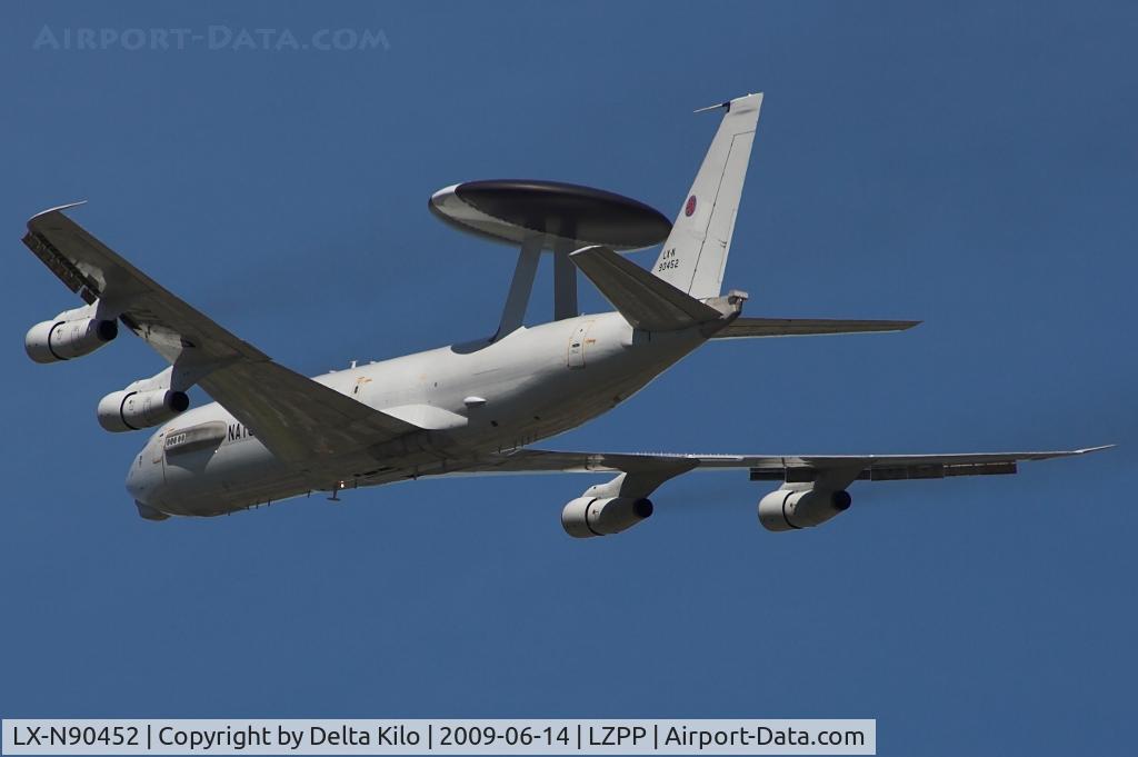 LX-N90452, 1983 Boeing E-3A Sentry C/N 22847, Overflight/flyover of 