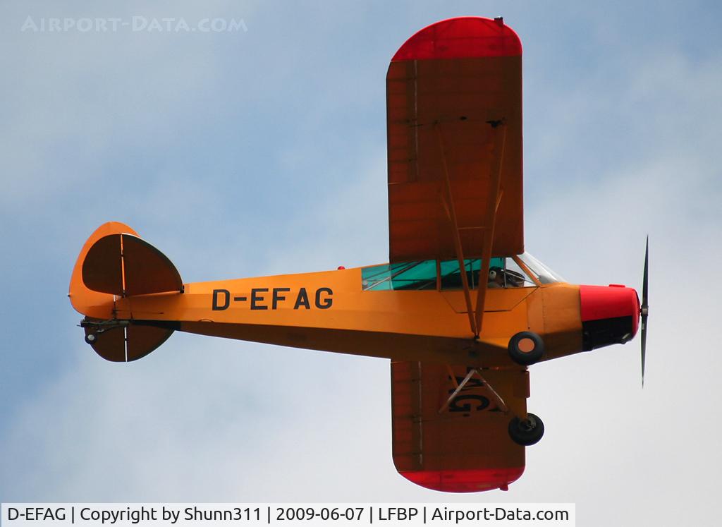 D-EFAG, 1952 Piper L-18C Super Cub C/N 18-1543, Used as a demo and on display during LFBP Open Day 2009