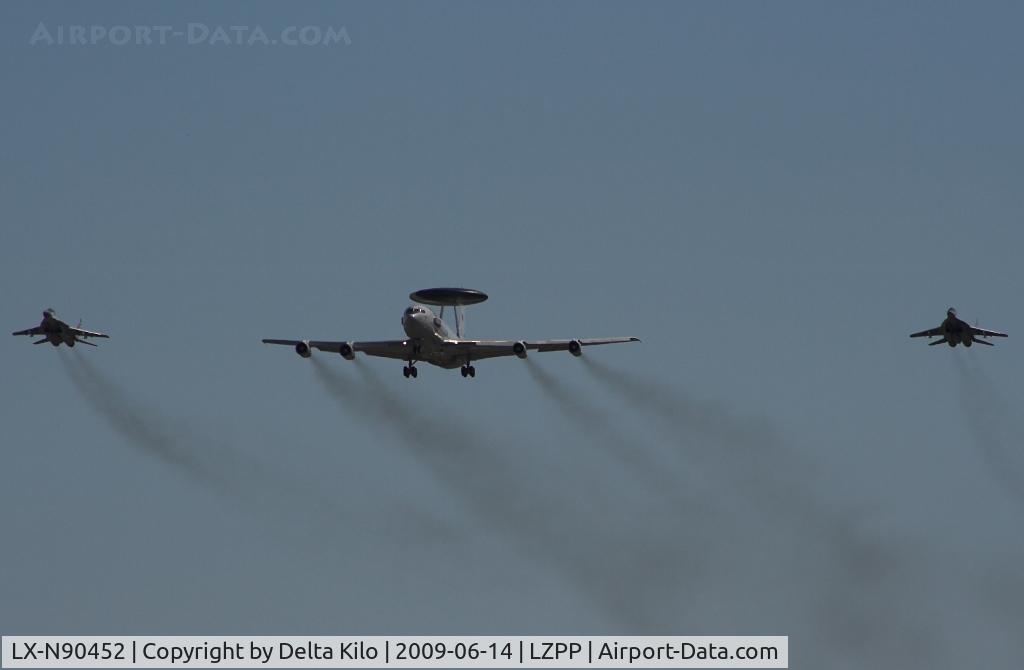 LX-N90452, 1983 Boeing E-3A Sentry C/N 22847, Overflight/flyover of 