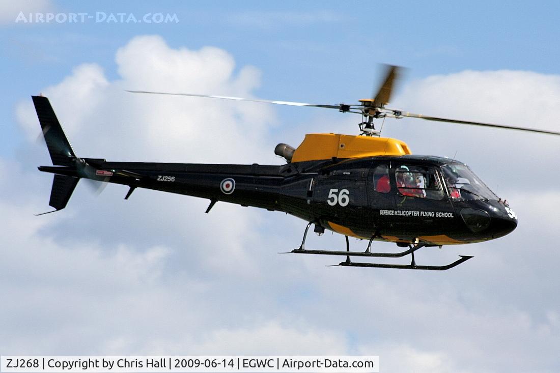 ZJ268, 1997 Eurocopter AS-350BB Squirrel HT1 Ecureuil C/N 2997, ferrying the Red Arrows back to Cosford from RAF Shawbury