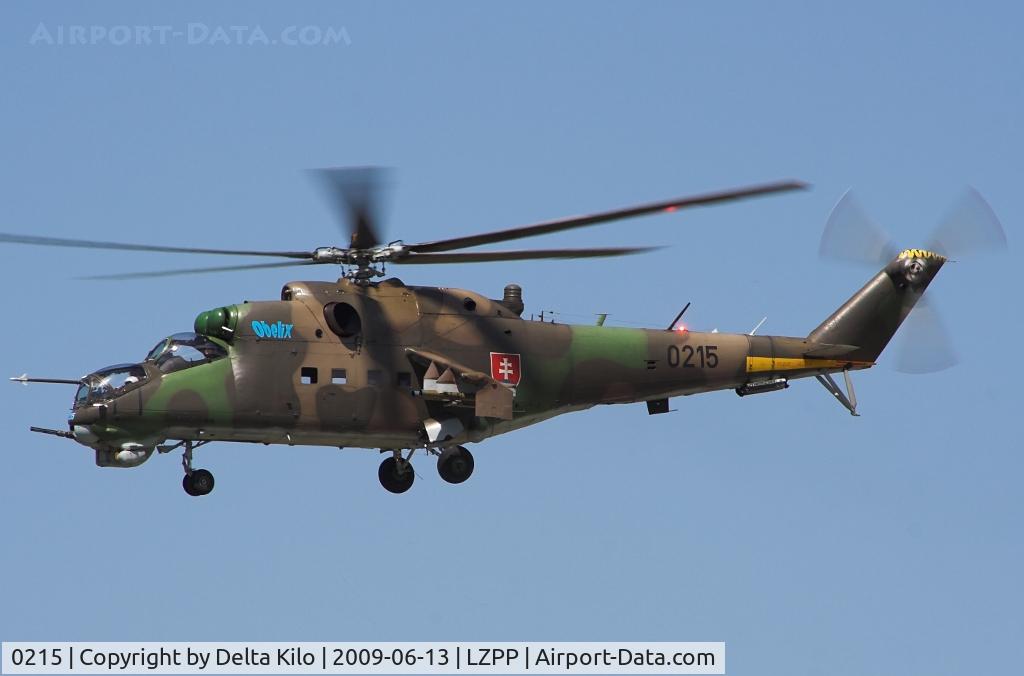 0215, Mil Mi-24D Hind D C/N 340215, Slovak Air Force  Mi-24D    cn 340215