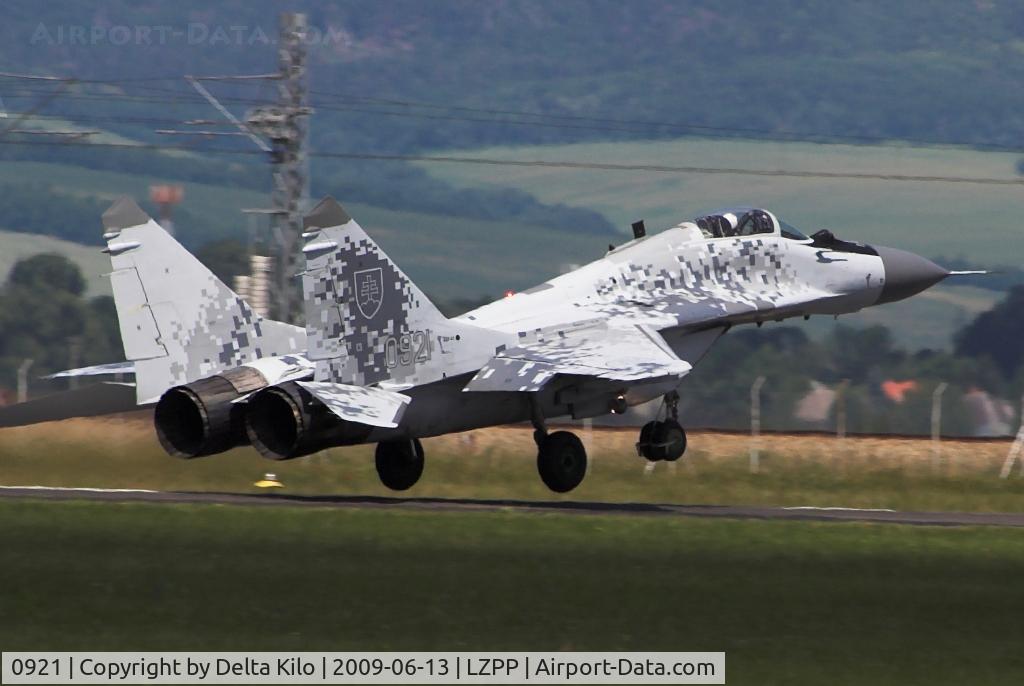0921, Mikoyan-Gurevich MiG-29AS C/N 2960535409, Slovak Air Force    MiG-29AS new