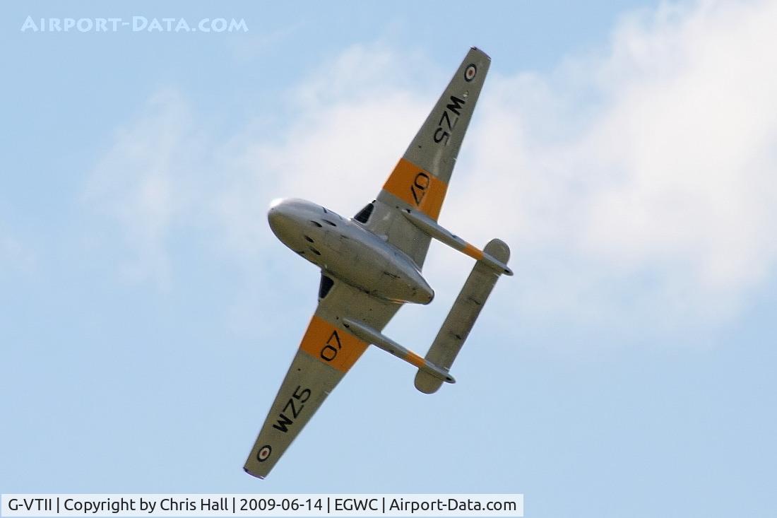 G-VTII, 1954 De Havilland DH-115 Vampire T.11 C/N 15127, Displaying at the Cosford Air Show