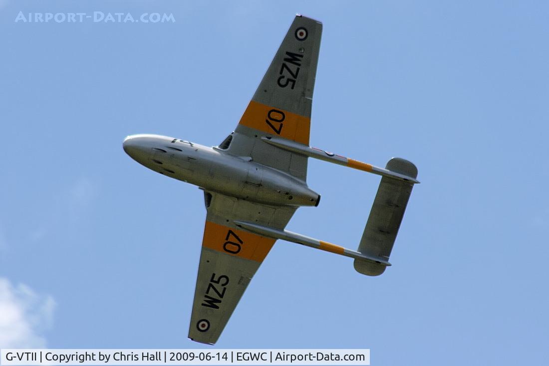 G-VTII, 1954 De Havilland DH-115 Vampire T.11 C/N 15127, Displaying at the Cosford Air Show