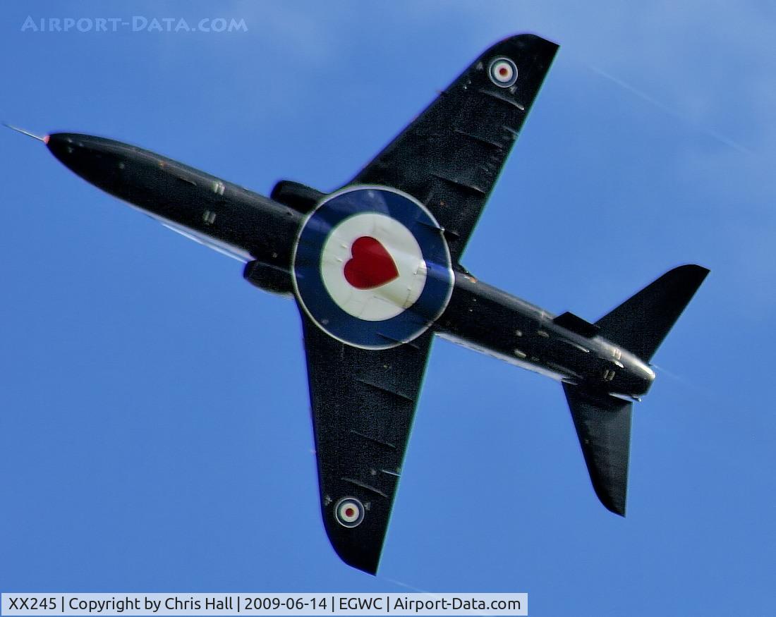 XX245, 1978 Hawker Siddeley Hawk T.1 C/N 081/312081, RAF Hawk displaying at the Cosford Air Show