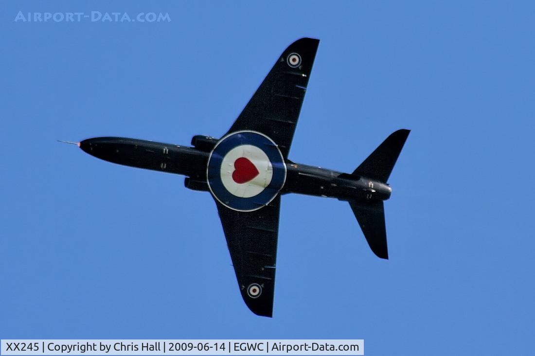 XX245, 1978 Hawker Siddeley Hawk T.1 C/N 081/312081, RAF Hawk displaying at the Cosford Air Show
