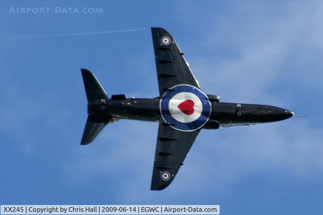 XX245, 1978 Hawker Siddeley Hawk T.1 C/N 081/312081, RAF Hawk displaying at the Cosford Air Show