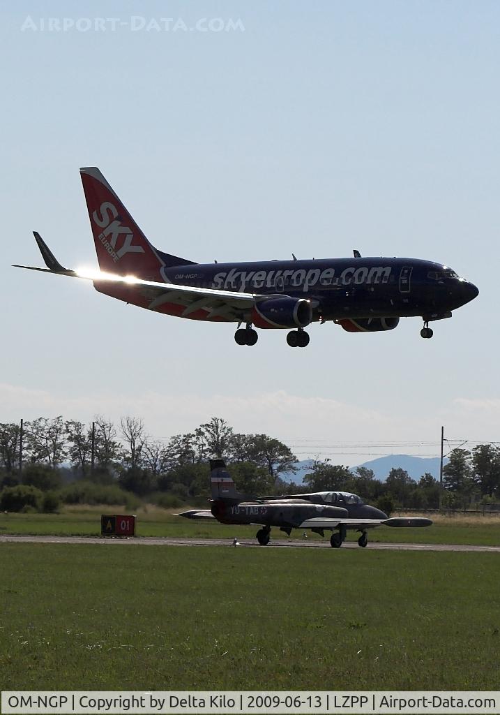 OM-NGP, 2007 Boeing 737-7GL C/N 34760, SkyEurope