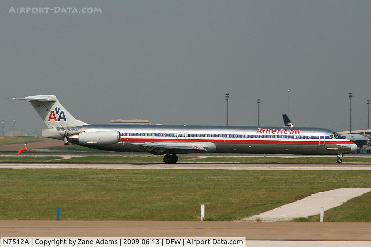 N7512A, 1989 McDonnell Douglas MD-82 (DC-9-82) C/N 49806, American Airlines at DFW