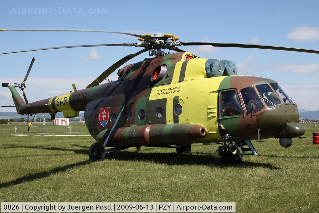 0826, Mil Mi-17 LPZS C/N 108M26, Slovak Air Force Mi-17