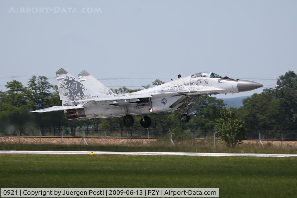 0921, Mikoyan-Gurevich MiG-29AS C/N 2960535409, Slovakia - Air Force Mikoyan-Gurevich MiG-29A
