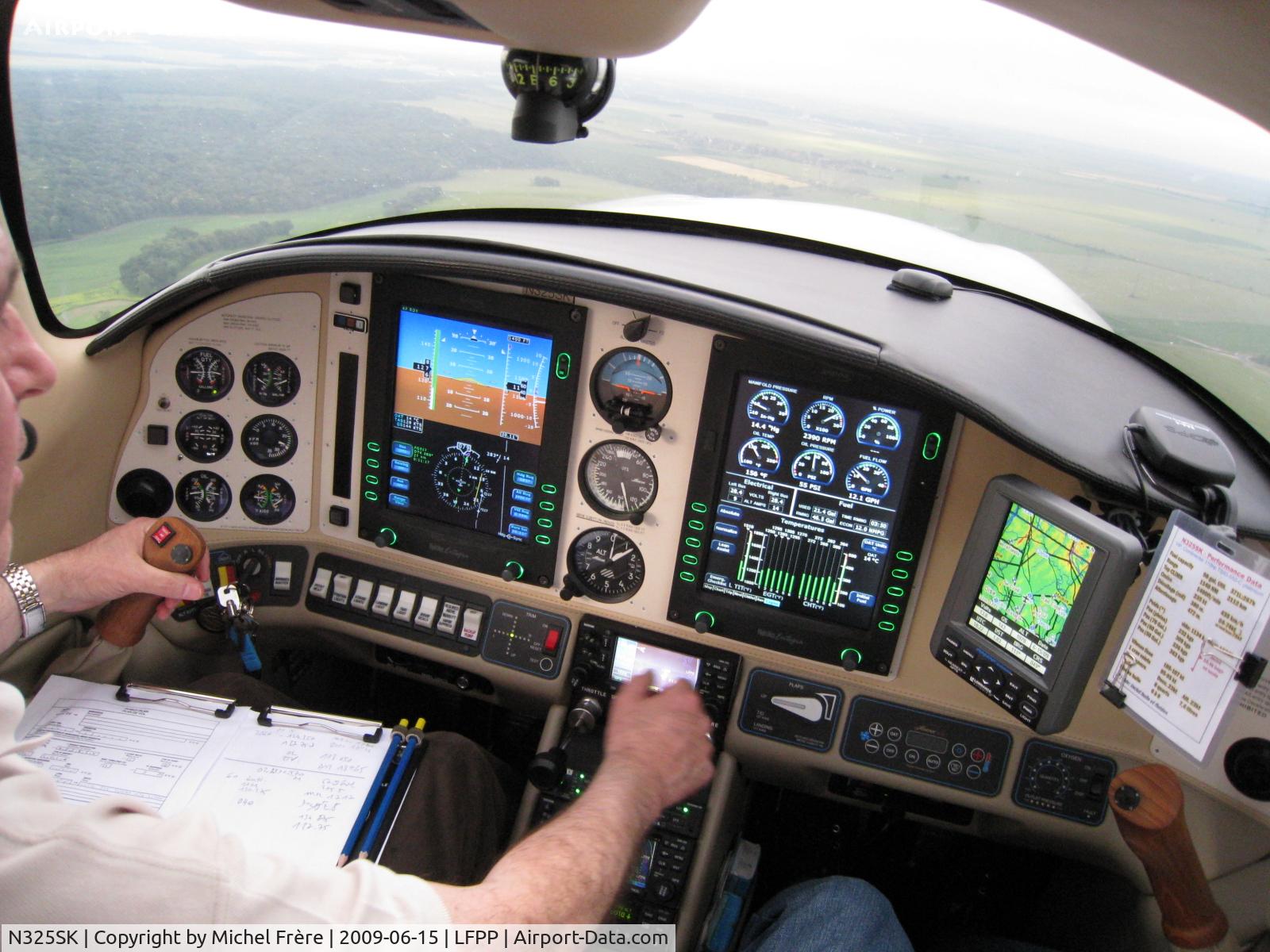 N325SK, 2005 Lancair LC41-550FG C/N 41528, Just before landing at LFPP