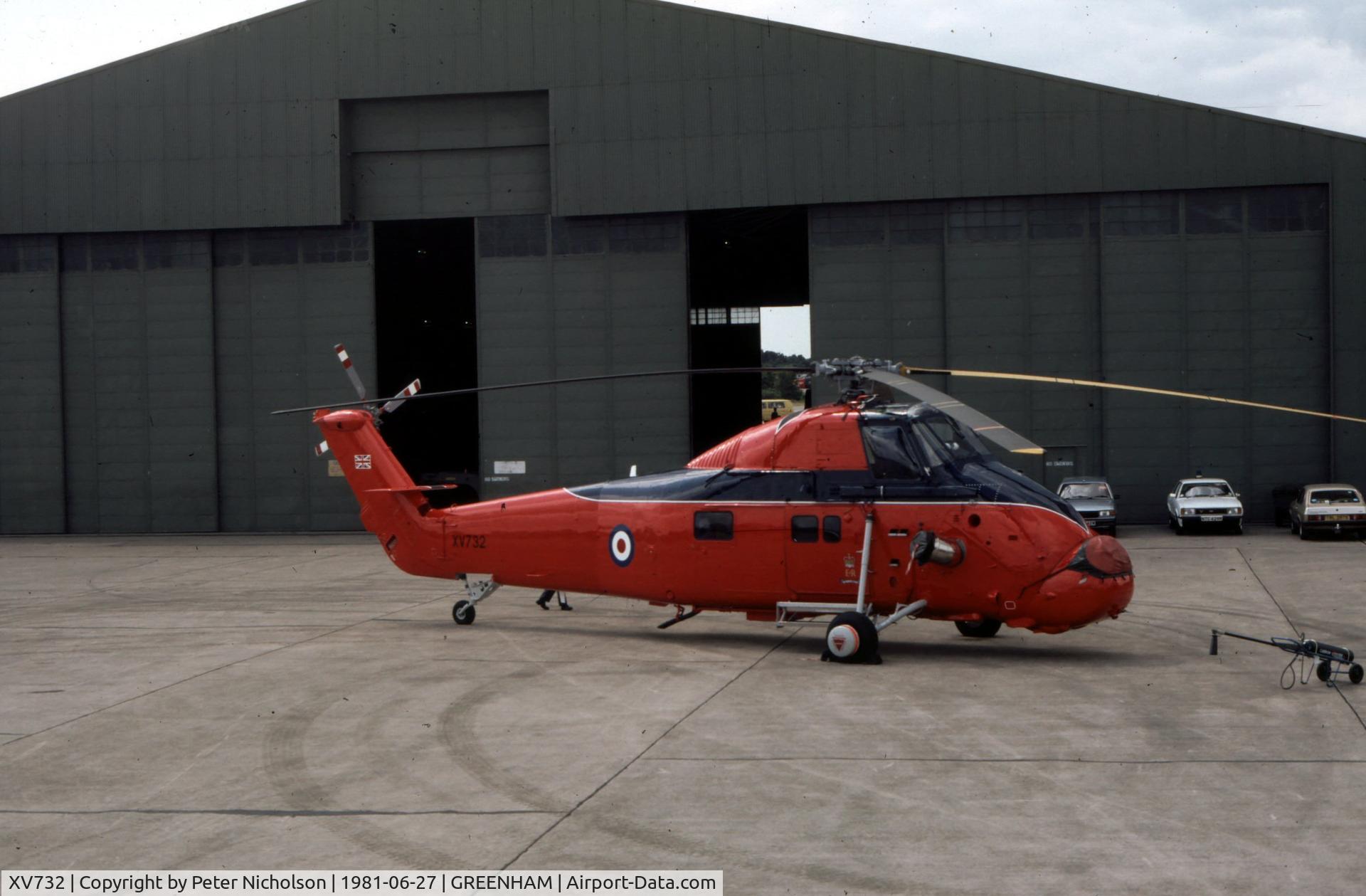 XV732, 1969 Westland Wessex HCC.4 C/N WA627, Wessex HCC.4 of the Queen's Flight at the 1981 Intnl Air Tattoo at RAF Greenham Common.