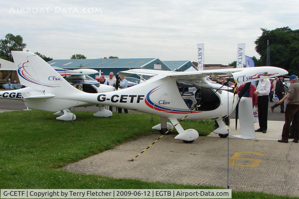 G-CETF, 2007 Flight Design CTSW C/N 8318, CTSW exhibited at 2009 AeroExpo at Wycombe Air Park