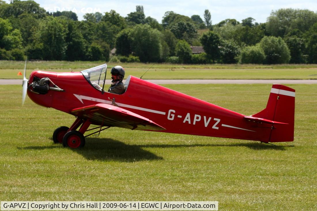 G-APVZ, 1960 Rollason Druine D.31 Turbulent C/N PFA 545, Tiger Club Turbulent Display Team at the Cosford Air Show