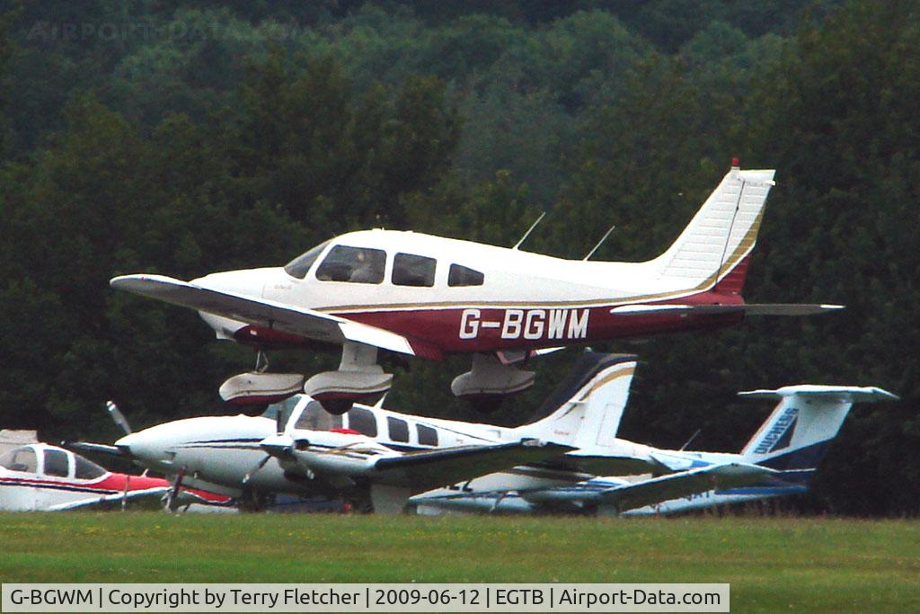 G-BGWM, 1979 Piper PA-28-181 Cherokee Archer II C/N 28-7990458, Visitor to 2009 AeroExpo at Wycombe Air Park
