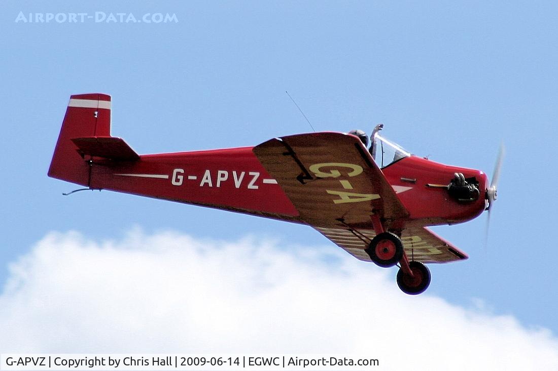 G-APVZ, 1960 Rollason Druine D.31 Turbulent C/N PFA 545, Tiger Club Turbulent Display Team at the Cosford Air Show