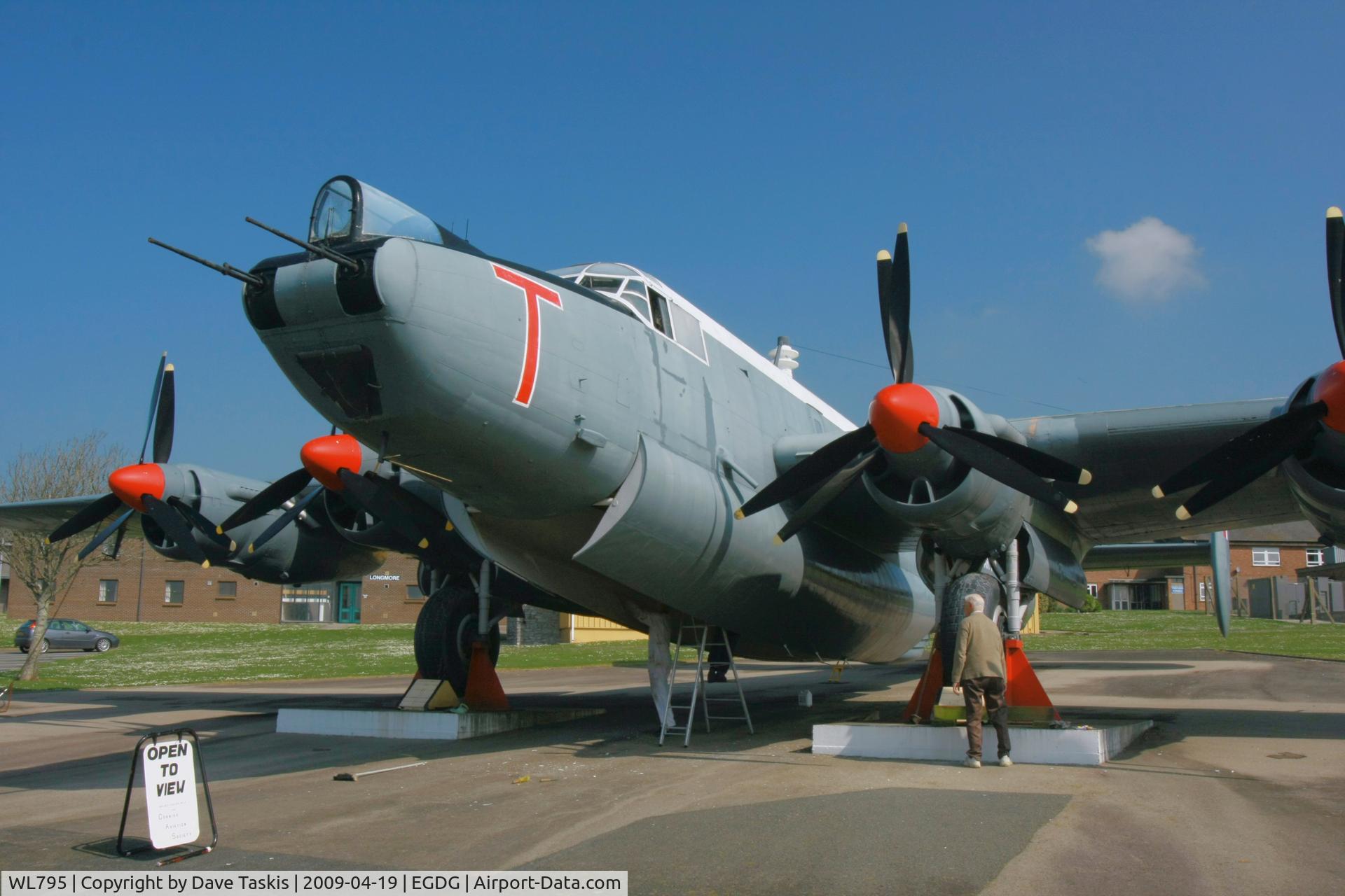 WL795, 1953 Avro 716 Shackleton AEW.2 C/N Not found WL795, WL795/T just inside RAF St Mawgan main gate