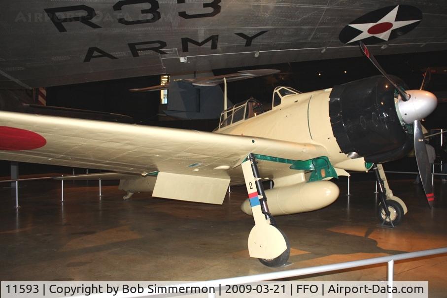11593, Mitsubishi A6M2 Zero C/N 51553, May also be S/N 51553. On display at the USAF Museum in Dayton, Ohio