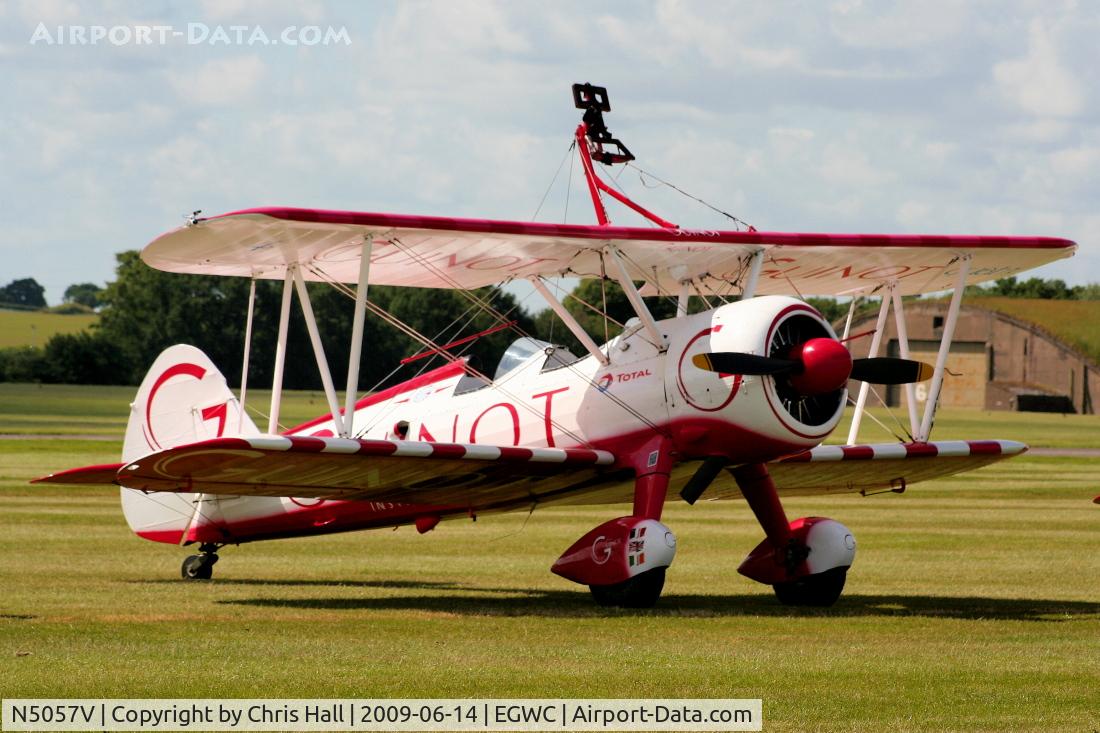 N5057V, 1942 Boeing A75N1(PT17) C/N 75-5598, Team Guinot Boeing Stearman displaying at the Cosford Air Show