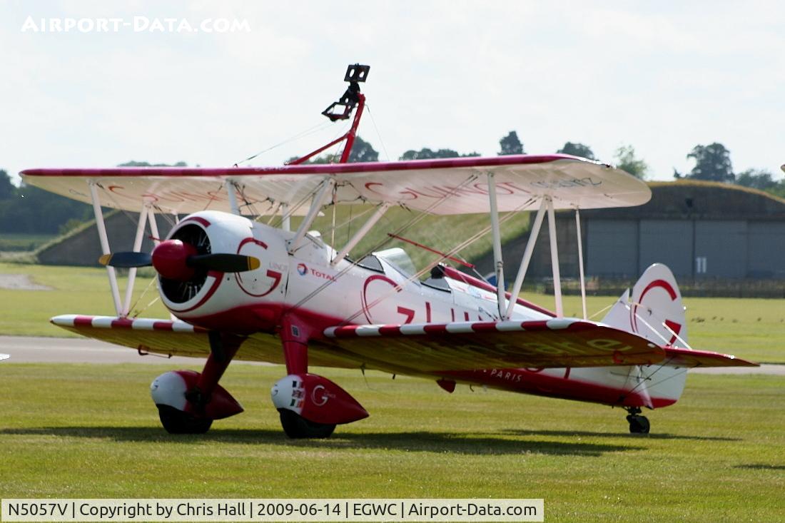 N5057V, 1942 Boeing A75N1(PT17) C/N 75-5598, Team Guinot Boeing Stearman displaying at the Cosford Air Show
