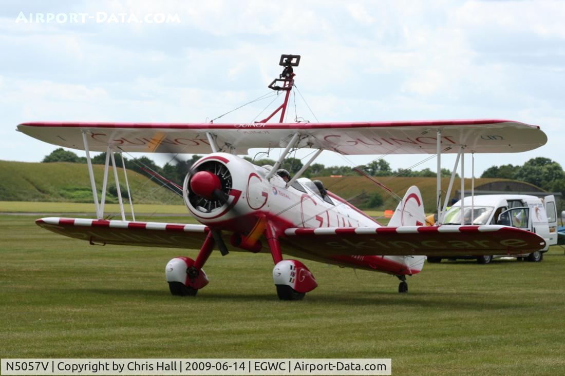 N5057V, 1942 Boeing A75N1(PT17) C/N 75-5598, Team Guinot Boeing Stearman displaying at the Cosford Air Show