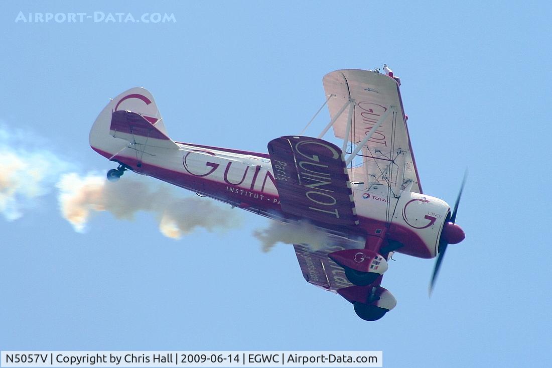 N5057V, 1942 Boeing A75N1(PT17) C/N 75-5598, Team Guinot Boeing Stearman displaying at the Cosford Air Show