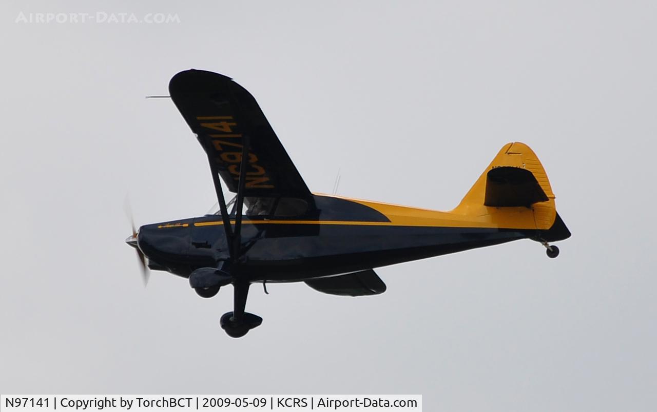 N97141, 1946 Stinson 108-1 Voyager C/N 108-141, Stinson departing via RWY 14 at KCRS.