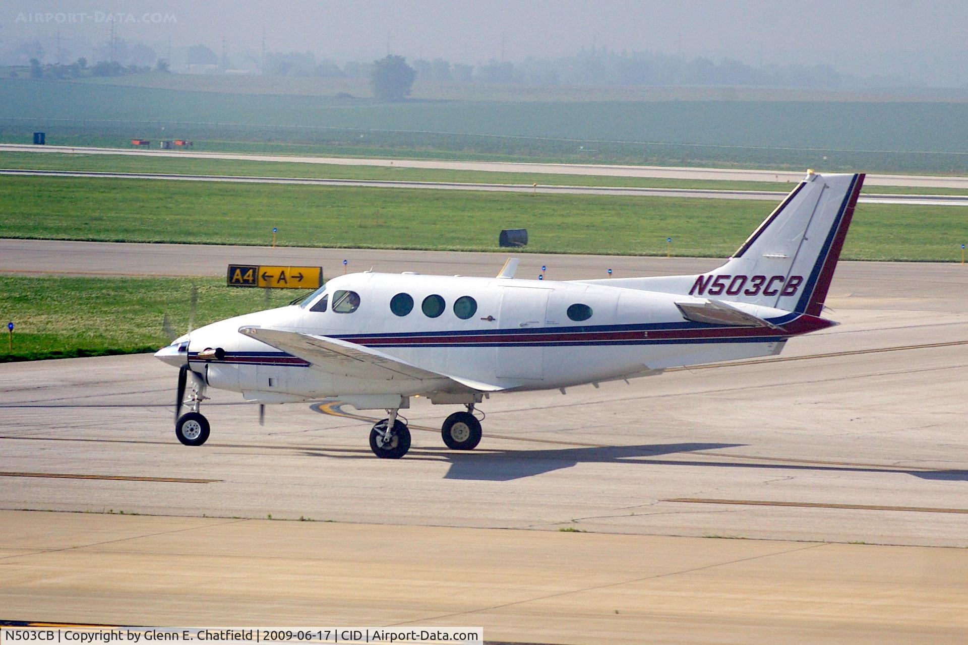 N503CB, 1982 Beech C90 King Air C/N LJ-997, Taxiing out to runway 27