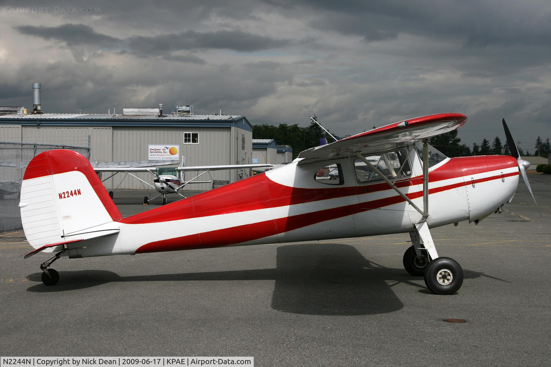 N2244N, 1947 Cessna 140 C/N 12480, KPAE