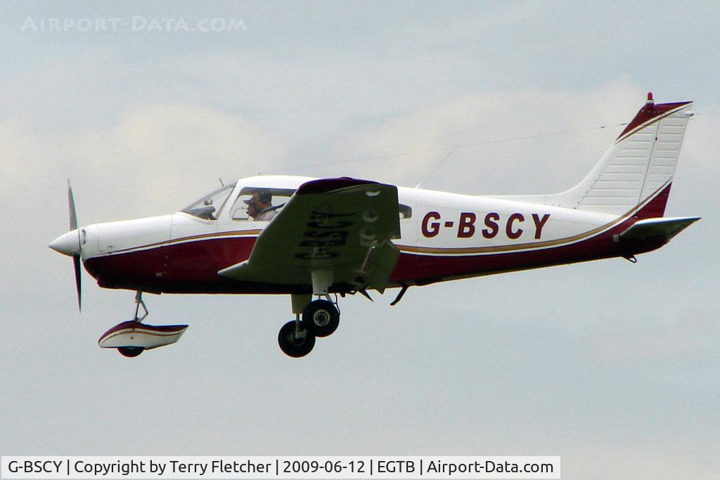 G-BSCY, 1975 Piper PA-28-151 Cherokee Warrior C/N 28-7515046, Visitor to 2009 AeroExpo at Wycombe Air Park