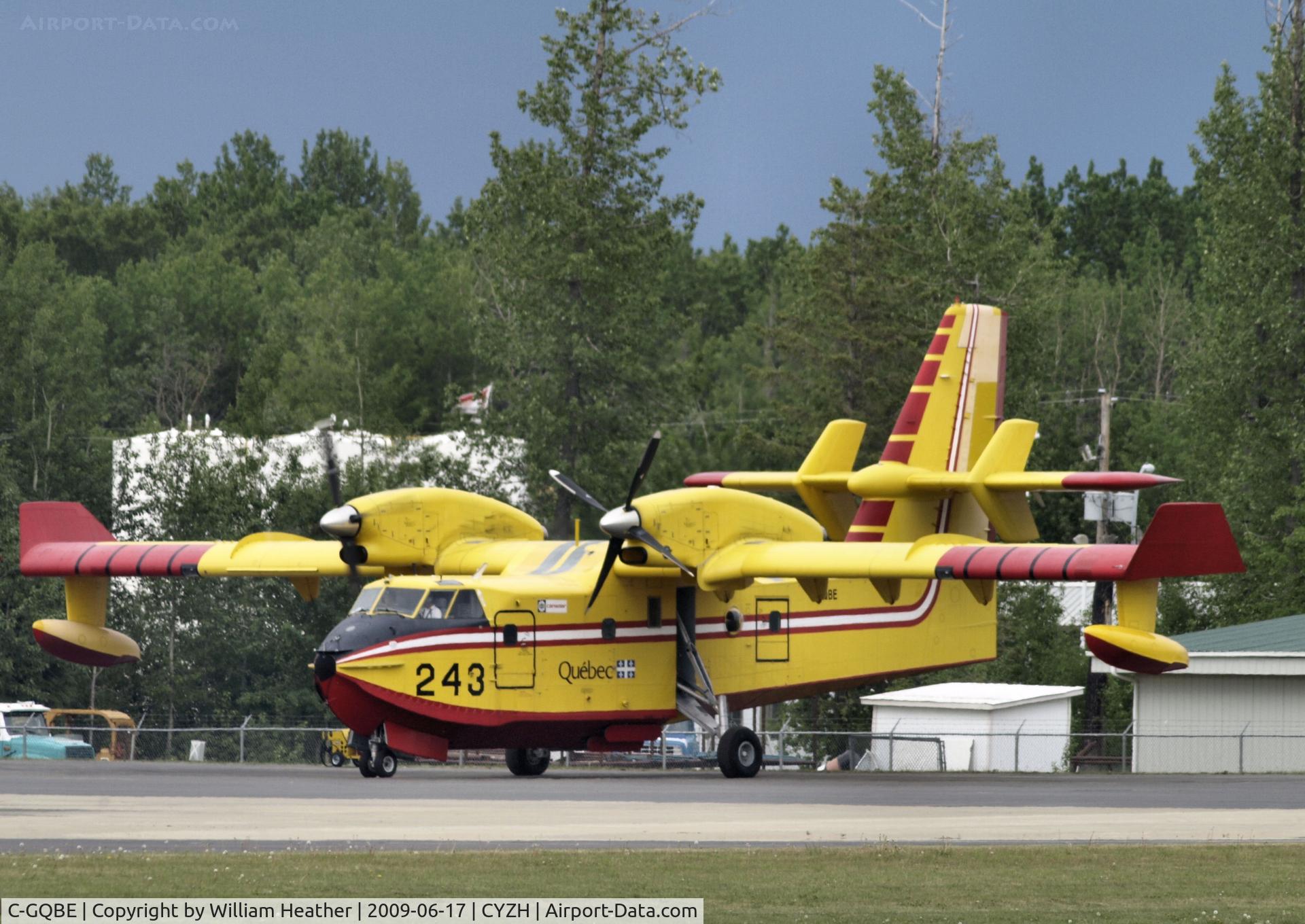 C-GQBE, 1995 Canadair CL-215-6B11 CL-415 C/N 2017, Slave Lake Fire Base