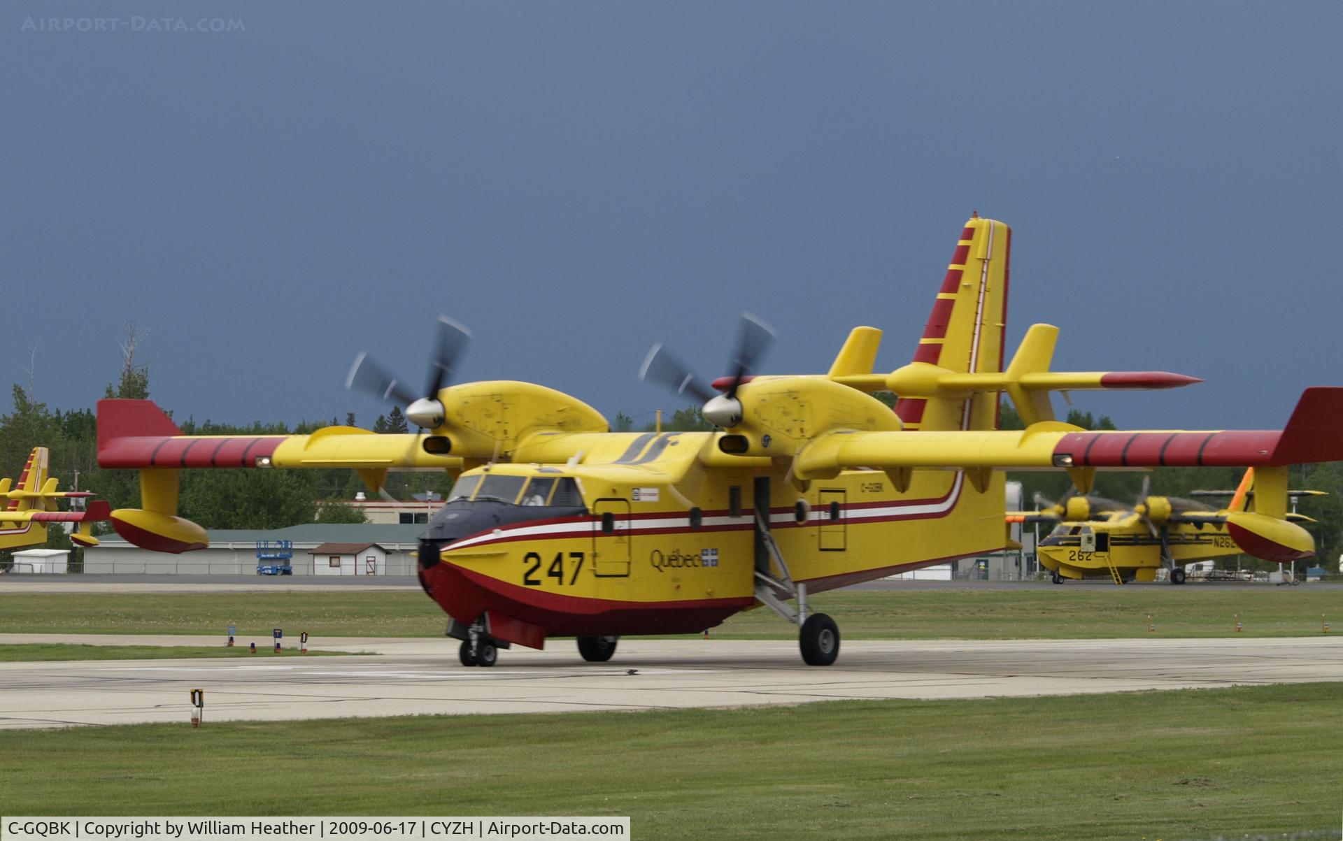 C-GQBK, 1996 Canadair CL-215-6B11 CL-415 C/N 2026, Slave Lake Fire Base