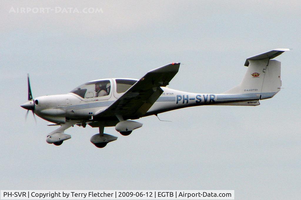 PH-SVR, 2006 Diamond DA-40D Diamond Star C/N D4.180, Dutch Visitor to 2009 AeroExpo at Wycombe Air Park
