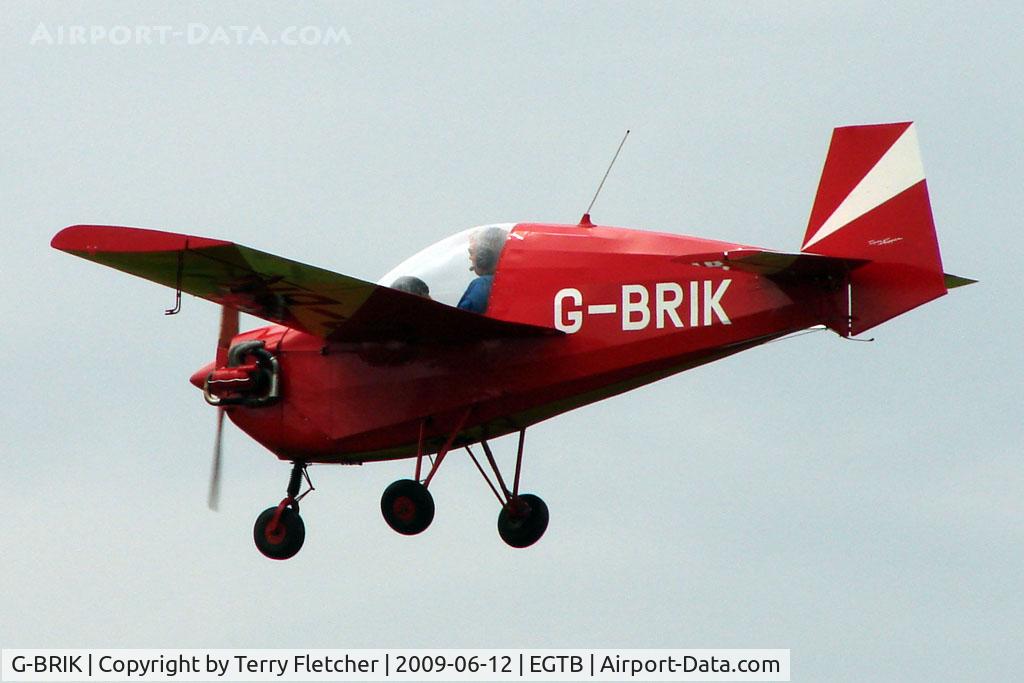 G-BRIK, 1977 Tipsy T-66 Nipper 3 C/N PFA 025-10174, Visitor to 2009 AeroExpo at Wycombe Air Park
