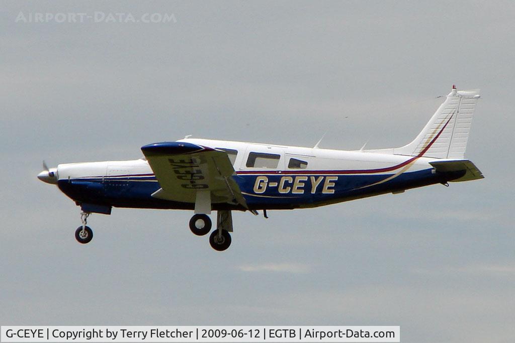 G-CEYE, 1977 Piper PA-32R-300 Cherokee Lance C/N 32R-7780533, Visitor to 2009 AeroExpo at Wycombe Air Park