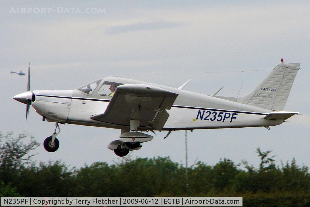 N235PF, 1974 Piper PA-28-235 Cherokee Pathfinder C/N 28-7410083, Visitor to 2009 AeroExpo at Wycombe Air Park