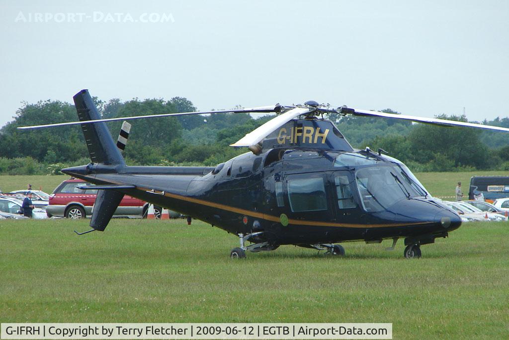 G-IFRH, 1990 Agusta A-109C C/N 7619, Visitor to 2009 AeroExpo at Wycombe Air Park
