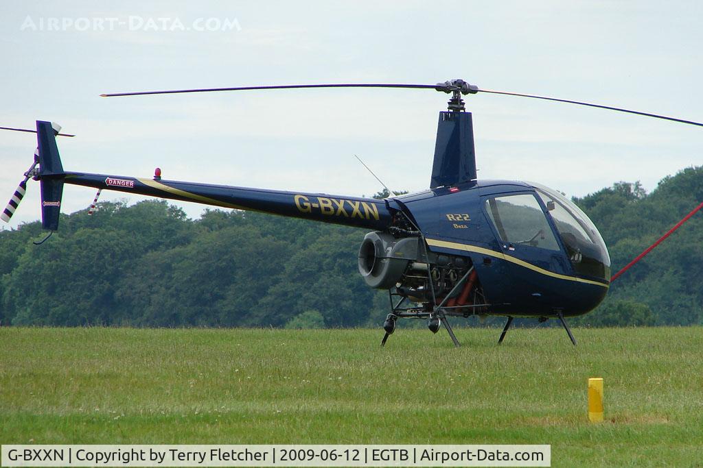 G-BXXN, 1987 Robinson R22 Beta II C/N 0720, Visitor to 2009 AeroExpo at Wycombe Air Park