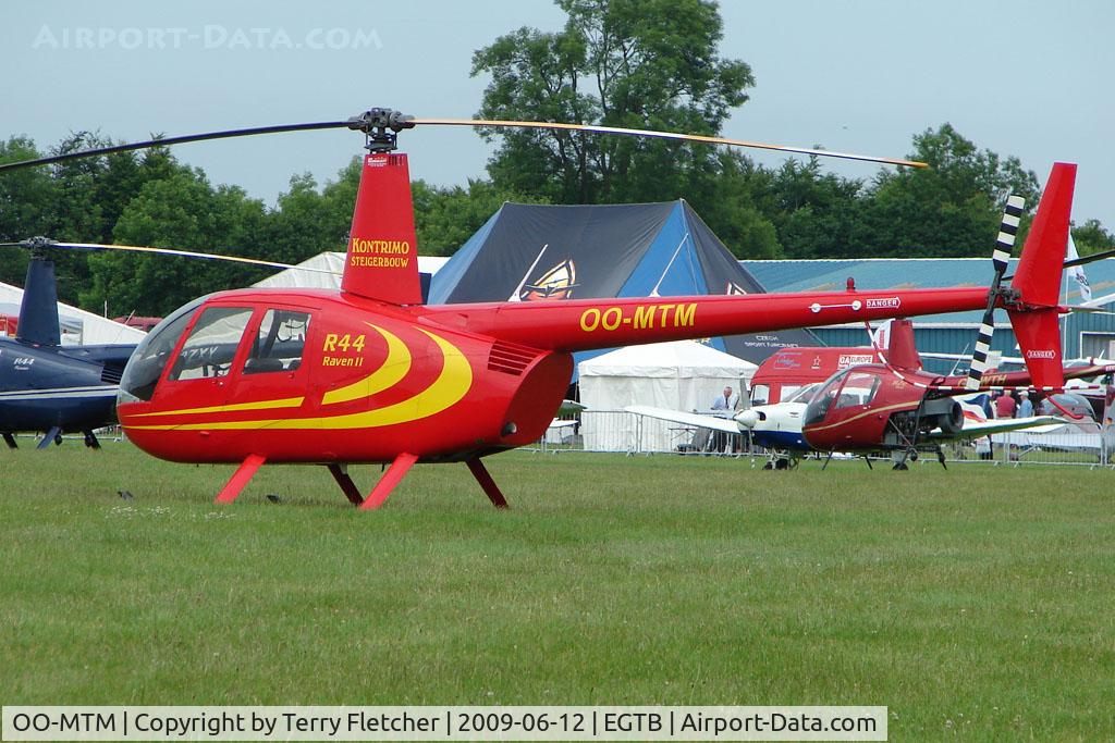 OO-MTM, 2006 Robinson R44 Raven II C/N 11420, Belgian R 44 - Visitor to 2009 AeroExpo at Wycombe Air Park