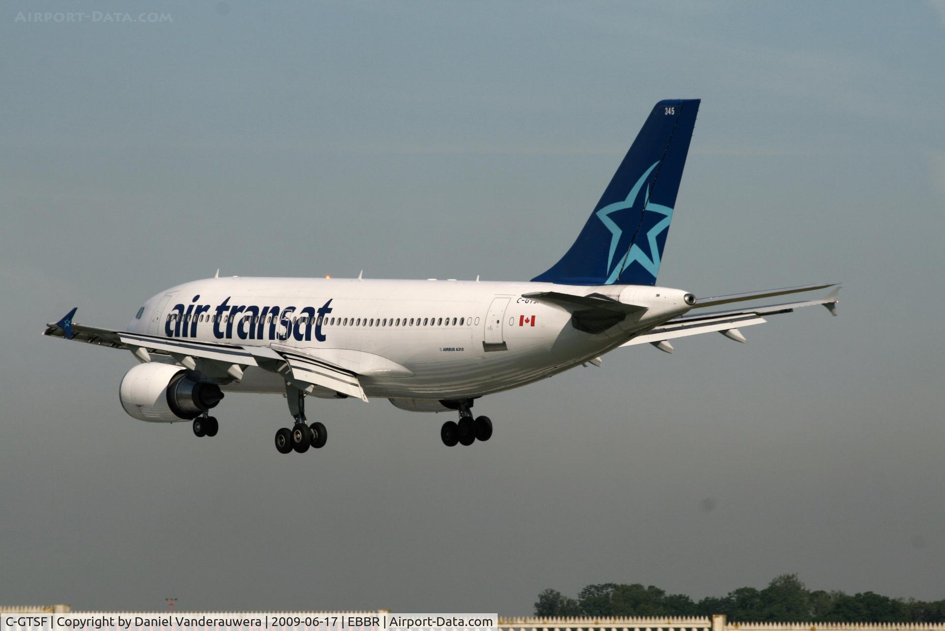 C-GTSF, 1988 Airbus A310-304 C/N 472, several seconds before landing on rwy 25L