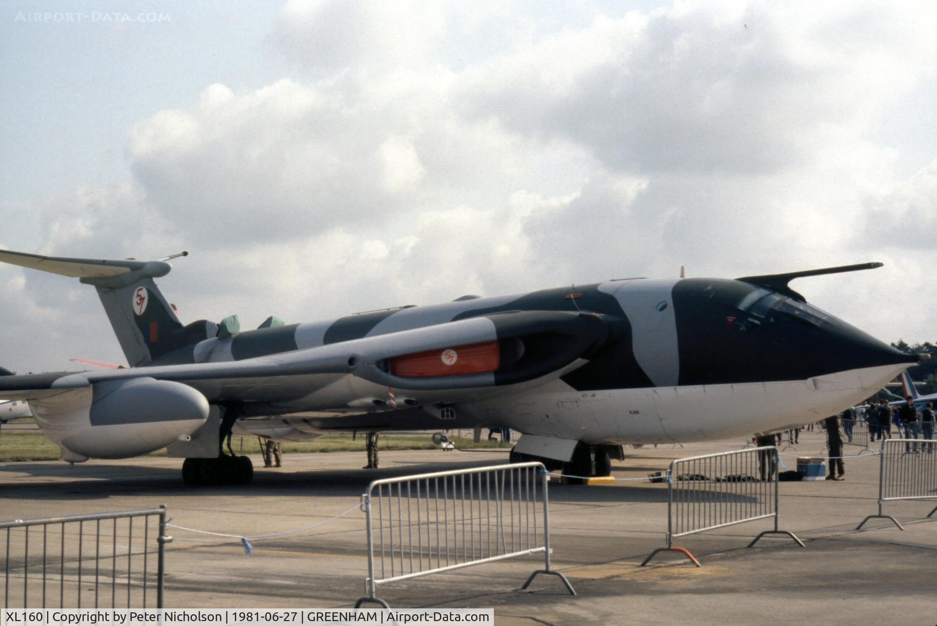 XL160, 1961 Handley Page Victor K.2 C/N HP80/63, Victor K.2 of 57 Squadron at the 1981 Intnl Air Tattoo at RAF Greenham Common.