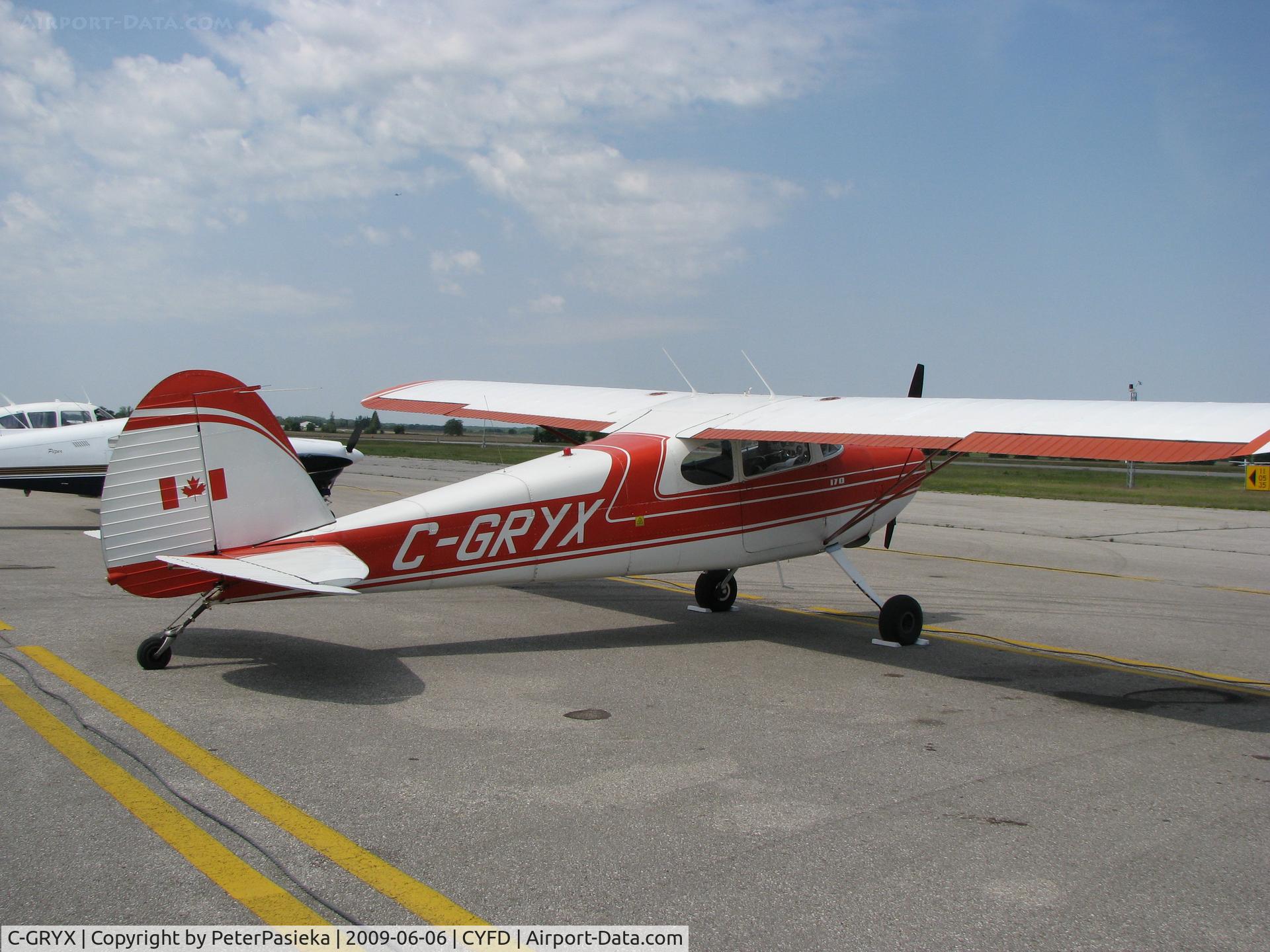 C-GRYX, 1948 Cessna 170 C/N 18527, @ Brantford Airport