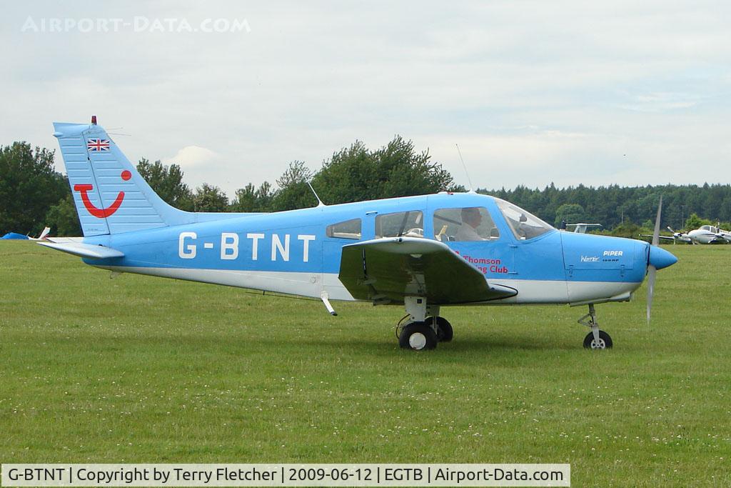 G-BTNT, 1976 Piper PA-28-151 Cherokee Warrior C/N 28-7615401, Visitor to 2009 AeroExpo at Wycombe Air Park