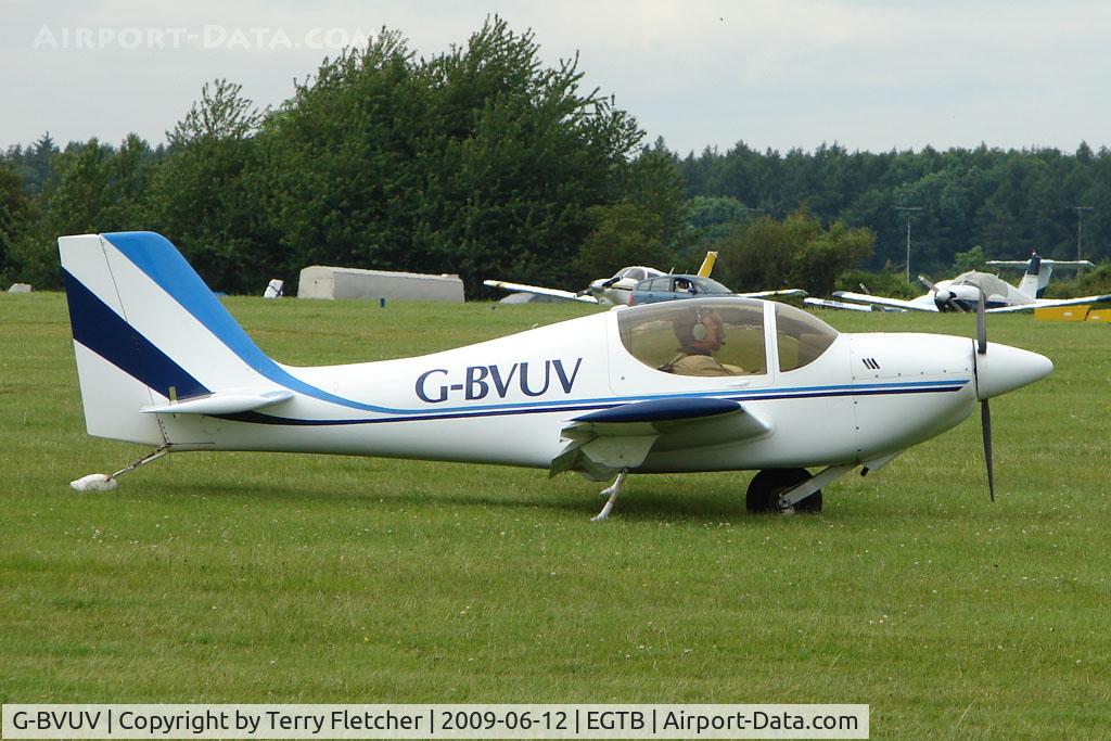 G-BVUV, 1999 Europa Monowheel C/N PFA 247-12762, Visitor to 2009 AeroExpo at Wycombe Air Park