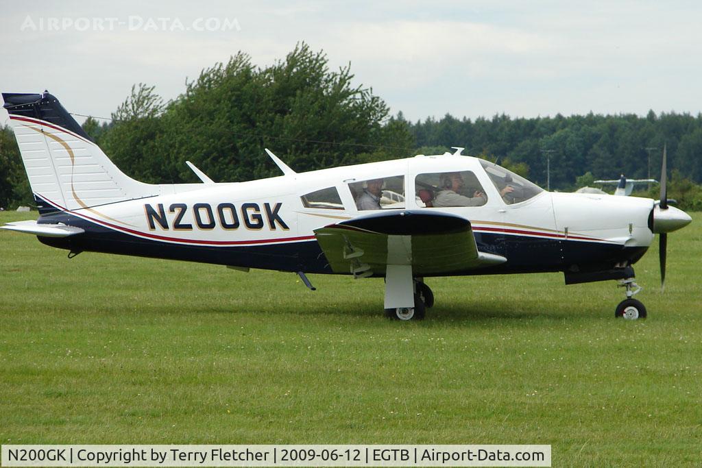 N200GK, Piper PA-28R-200 Cherokee Arrow II C/N 28R-7335287, Visitor to 2009 AeroExpo at Wycombe Air Park
