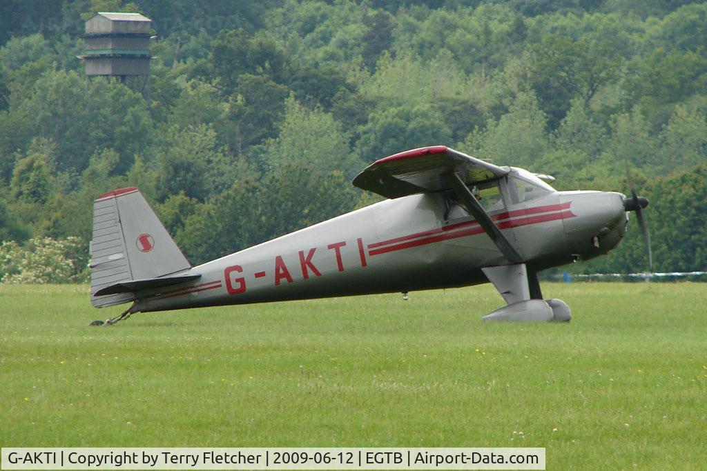 G-AKTI, 1946 Luscombe 8A Silvaire C/N 4101, Visitor to 2009 AeroExpo at Wycombe Air Park